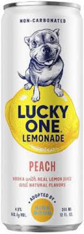 Lucky One Lemonade Peach High Noon 355ML - Arsenal Wine & Liquor