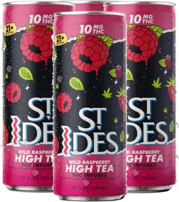 Saint Ides High Wild Raspberry Tea 10MG THC