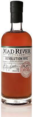 Mad River Distillers Revolution Rye Whiskey Warren Vermont
