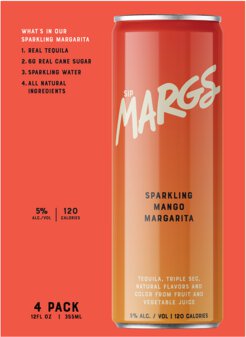 SipMARGS Sparkling Mango Margarita