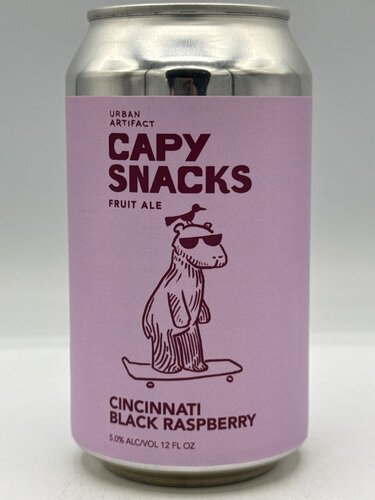 Urban Artifact Capy Snacks Cincinnati Black Raspberry Fruit Ale