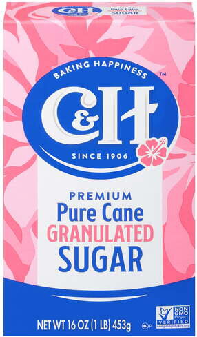 C & H Pure Cane Granulated White Sugar