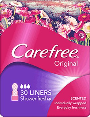 Carefree Original Fresh Scent Pantiliners
