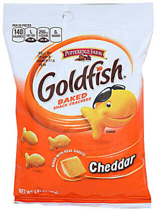 Pepperidge Farm Goldfish Bakes Snack Crackers Cheddar