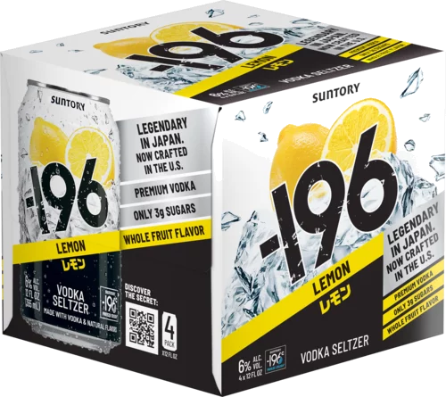 Suntory -196 Lemon Vodka Seltzer