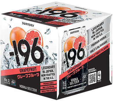 Suntory -196 Grapefruit Vodka Seltzer