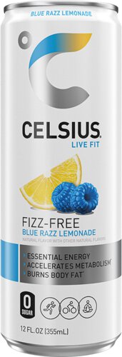 Celsius Live Fit Fizz Free Blue Razz Lemonade