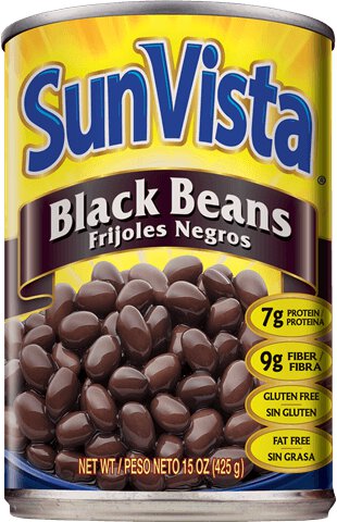 Sun Vista Black Beans Frijoles Negros