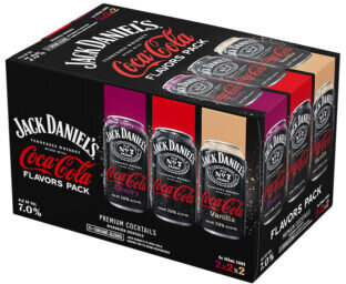 Jack Daniel's Whiskey & Coca Cola Variety, 8-Pack CANS