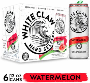 White Claw Watermelon Cans