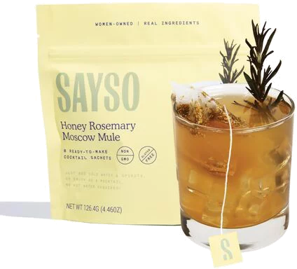 SAYSO Honey Rosemary Moscow Mule Cocktail Sachet