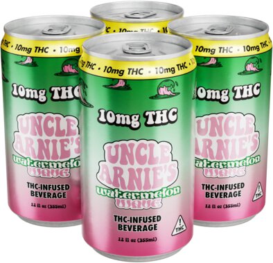 Uncle Arnies Watermelon Wave 2.5mg THC Infused Beverage