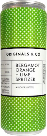 Originals & Co Bergamot Orange + Lime Seltzer