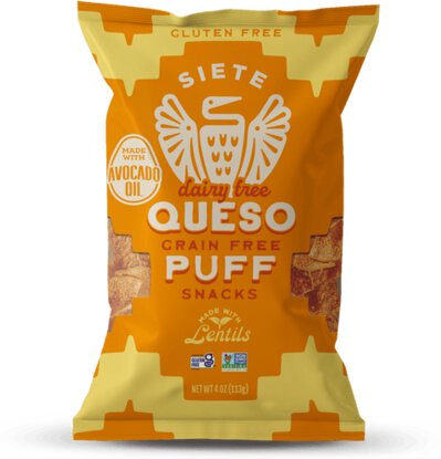 Siete Grain Free Queso Puff Snacks