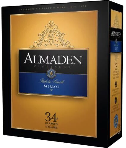 Almaden Merlot 5.0L Box
