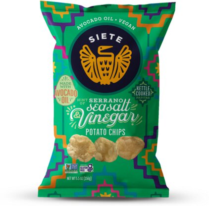 Siete Sea Salt Vinegar Kettle Cooked Potato Chips
