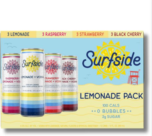 Surfside Lemonade Vodka Soda Variety Pack
