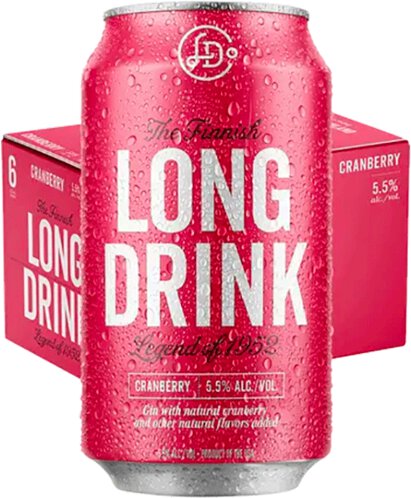 Long Drink Cocktail Cranberry