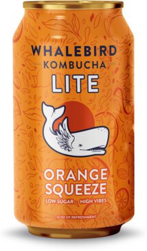 Whalebird Kombucha Lite Orange Squeeze