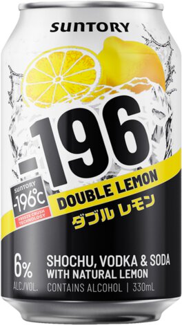 Suntory -196 Lemon Vodka Seltzer