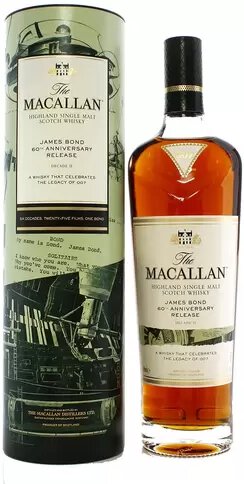 Macallan James Bond 60th Anniv Decade 2