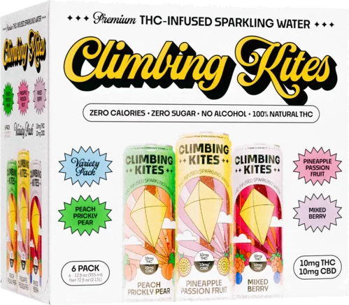Climbing Kites 10mg THC Infused Variety Sparkling Water