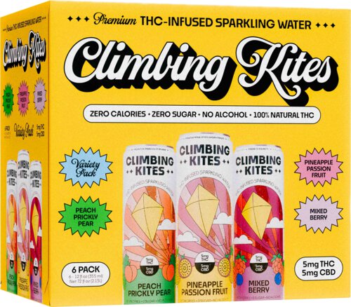 Climbing Kites 5mg THC Infused Variety Sparkling Water