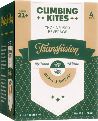 Climbing Kites Transfusion 10mg THC Infused Sparkling Water