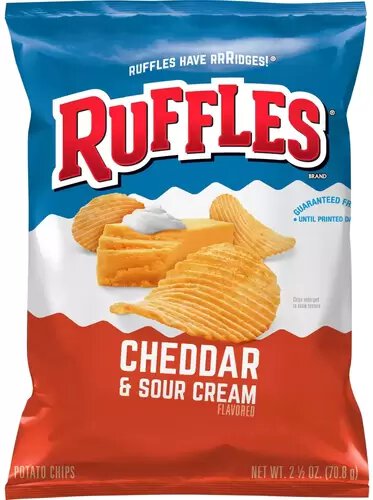 Ruffles Cheddar Sour Cream Potato Chips