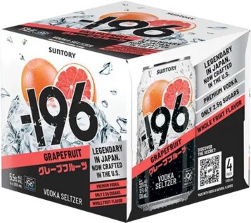 Suntory 196 Grapefruit Vodka Seltzer
