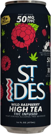 ST Ides Wild Raspberry 50mg THC High Tea