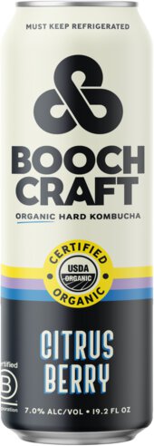 Boochcraft Citrus Berry Organic Hard Kombucha