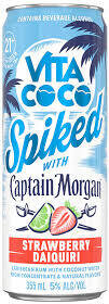 Vita Coco Spiked With Captain Morgan Strawberry Daiquiri