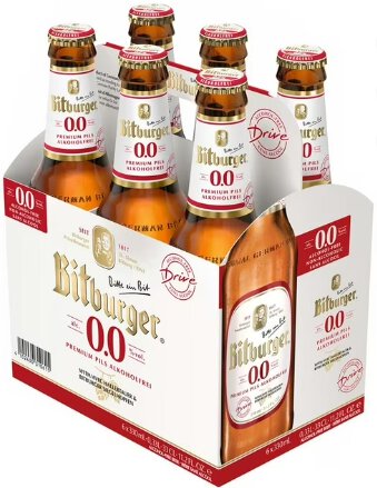 Bitburger 0.0 6pk Bottle