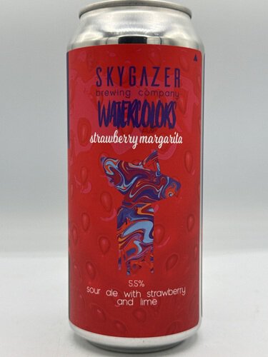 Skygazer Watercolors Strawberry Margarita Sour Ale