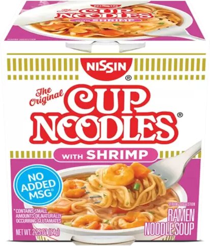 Nissin Cup Noodles With Shrimp