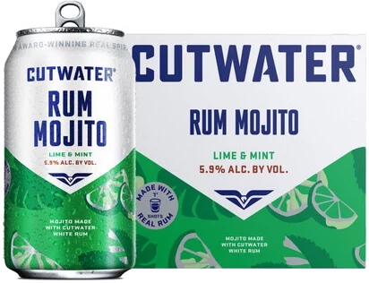 Cutwater Rum Mint Mojito Cans, 4-Pack CANS