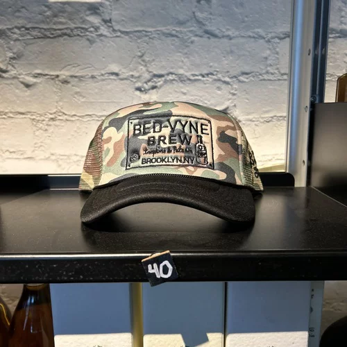 Bed Vyne Brew Trucker Hat Green Foam Camouflage
