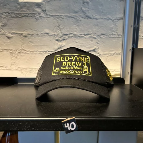 Bed Vyne Brew Trucker Hat Black & Yellow