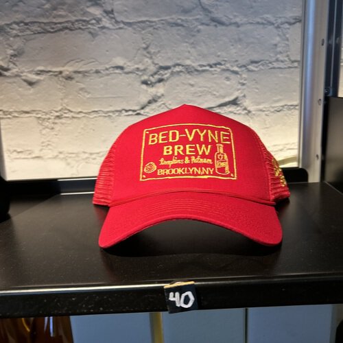 Bed Vyne Brew Trucker Hat Red & Yellow