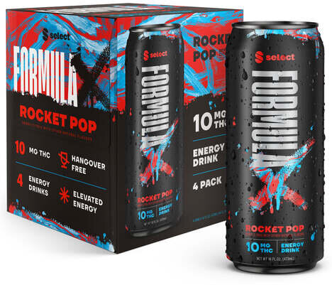Select Formulax Rocket Pop 10mg Thc Energy Drink