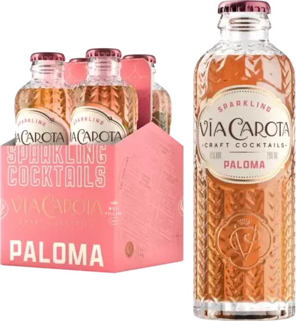 Via Carota Sparkling Paloma Cocktail