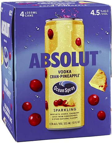 Absolut Vodka Cran & Pineapple