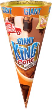 Good Humor Giant King Cone Vanilla & Chocolate