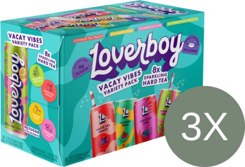 Loverboy Vacay Vibes Variety Pack Can