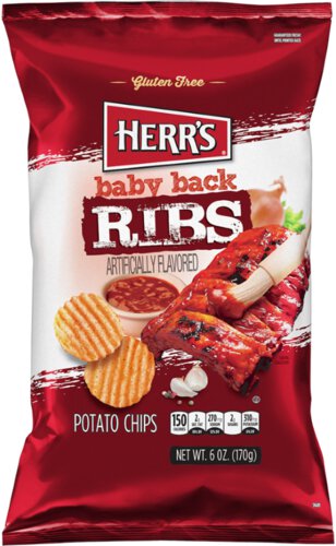 Herr's Baby Back Ribs Flav Chips