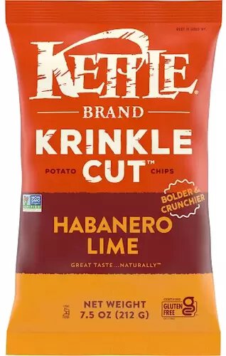 Kettle Brand Krinkle Cut Habanero Lime Chips
