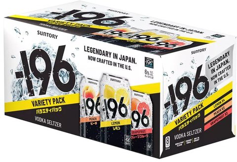 -196 Vodka Seltzer Variety 8-Pack (355ml x 8)