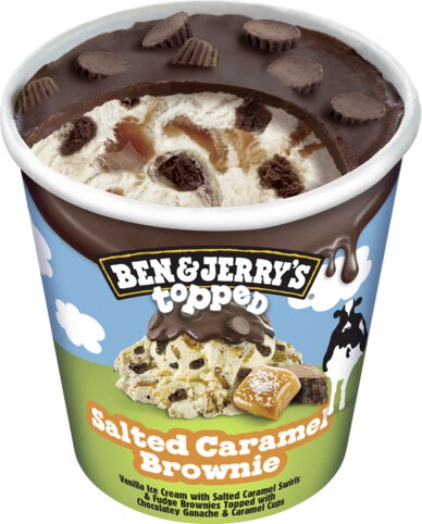 Ben & Jerry Topped Salted Caramal Brownie Ice Cream