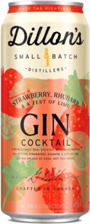 Dillon's Gin Cocktail Strawberry Rhubarb